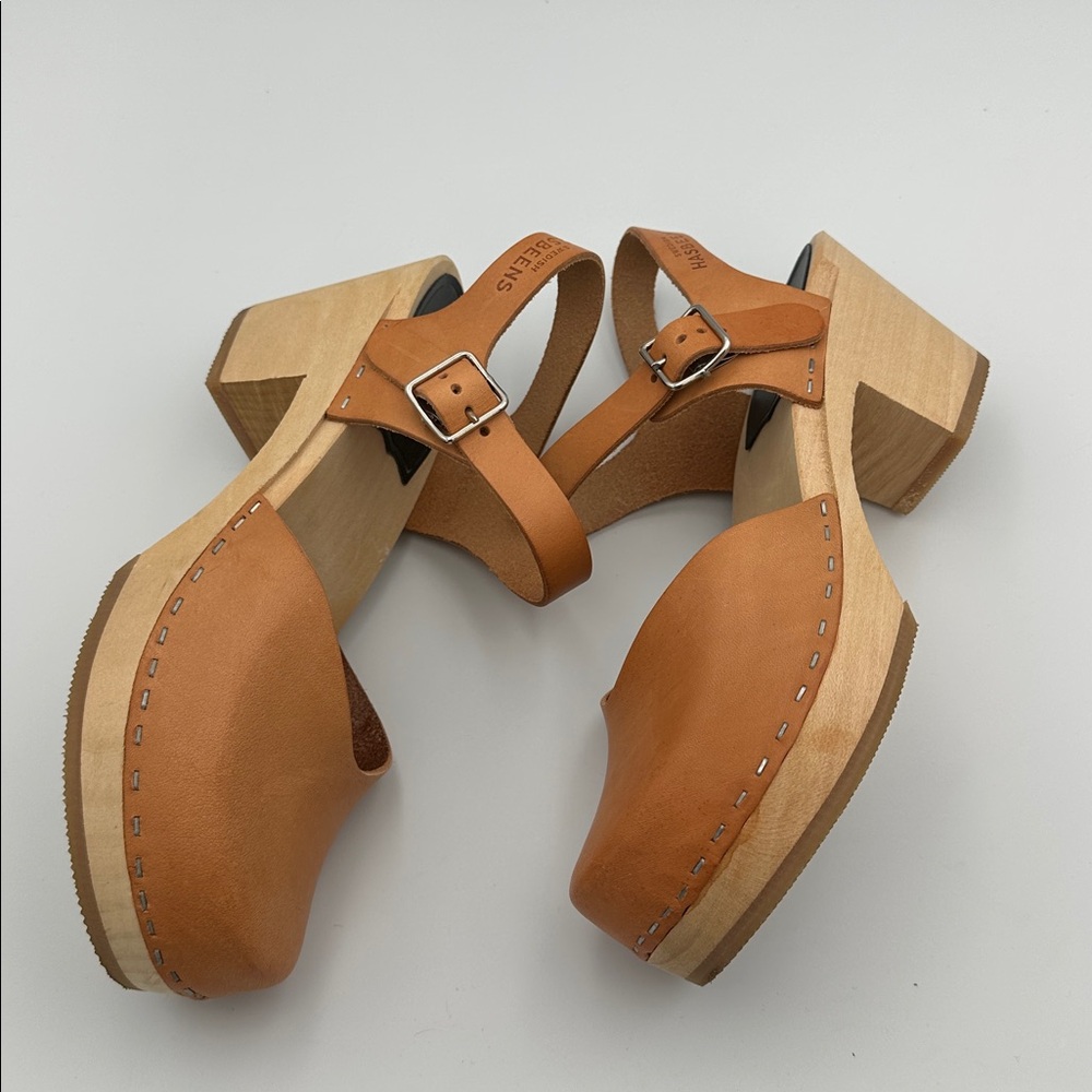 Swedish hasbeens krillan clog Sz38 US8 - Picture 6 of 13